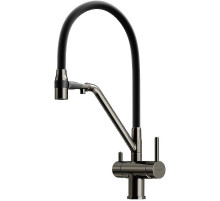 Смеситель для кухни Sancos Dora SC4003GG Вороненая сталь Черный