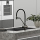 Смеситель для кухни Sancos Dora SC4003GG Вороненая сталь Черный
