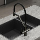 Смеситель для кухни Sancos Dora SC4003GG Вороненая сталь Черный