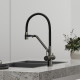 Смеситель для кухни Sancos Dora SC4003GG Вороненая сталь Черный