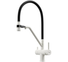 Смеситель для кухни Sancos Dora SC4003GR Белый гранит Черный