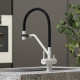 Смеситель для кухни Sancos Dora SC4003GR Белый гранит Черный