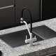 Смеситель для кухни Sancos Dora SC4003GR Белый гранит Черный
