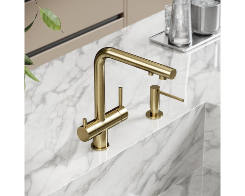 Смеситель для кухни Sancos Foster SC4014BG цвет Золото брашированное