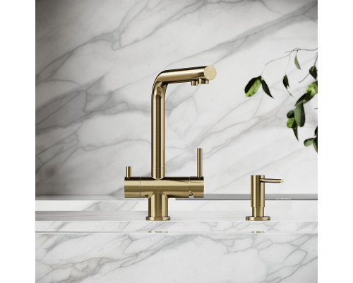 Смеситель для кухни Sancos Foster SC4014BG цвет Золото брашированное