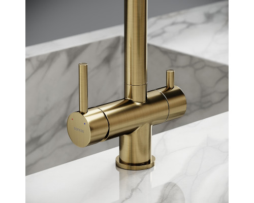 Смеситель для кухни Sancos Foster SC4014BG цвет Золото брашированное