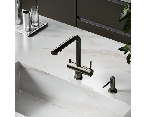 Смеситель для кухни Sancos Foster SC4014GG цвет Вороненая сталь