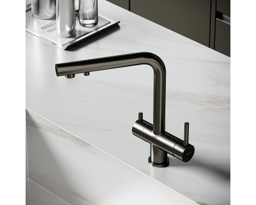 Смеситель для кухни Sancos Foster SC4014GG цвет Вороненая сталь