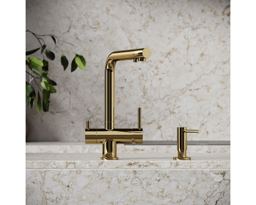 Смеситель для кухни Sancos Foster SC4014ZG цвет Полированное золото