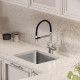 Смеситель для кухни Sancos Garda SC4009BN Никель брашированный Черный