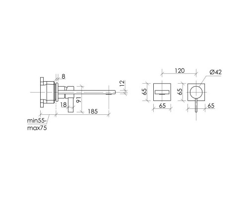 Смеситель для раковины Sancos Linn SC9021MB Черный матовый