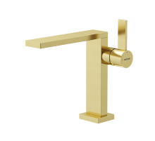 Смеситель для раковины Sancos Linn SC9019BG Золото брашированное