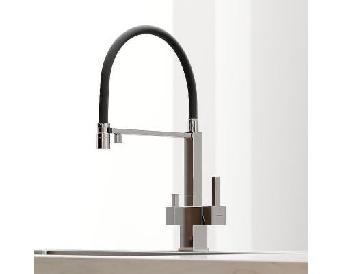 Смеситель для кухни Sancos Moro SC4006CH Хром Черный
