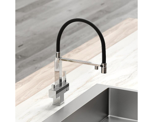 Смеситель для кухни Sancos Moro SC4006CH Хром Черный