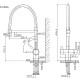 Смеситель для кухни Sancos Moro SC4006CH Хром Черный