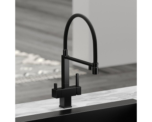 Смеситель для кухни Sancos Moro SC4006MB Черный матовый