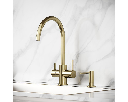 Смеситель для кухни Sancos Taper SC4012BG цвет Золото брашированное