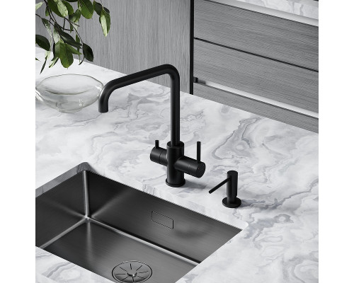 Смеситель для кухни Sancos Vela SC4013MB цвет Черный матовый