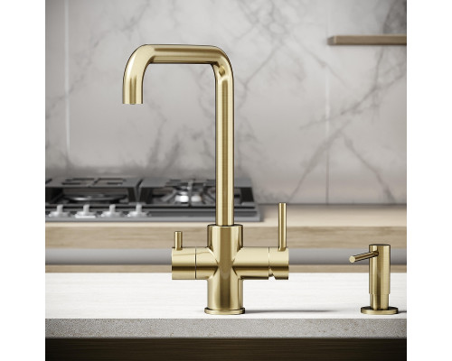 Смеситель для кухни Sancos Vela SC4013BG цвет Золото брашированное