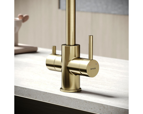 Смеситель для кухни Sancos Vela SC4013BG цвет Золото брашированное