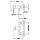 Приобрести Смеситель для душа Teka Petra 812316200 Хром в магазине сантехники Santeh-Crystal.ru