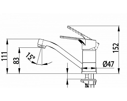 Заказать Смеситель для раковины Teka Salina 273866210 Хром в магазине сантехники Santeh-Crystal.ru