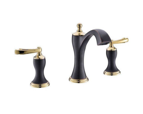 Приобрести Смеситель для раковины Timo Unari 7511/04Y Черный антик Золото в магазине сантехники Santeh-Crystal.ru