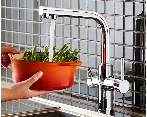 Купить Смеситель для кухни Vitra Split A42144EXP Хром в магазине сантехники Santeh-Crystal.ru