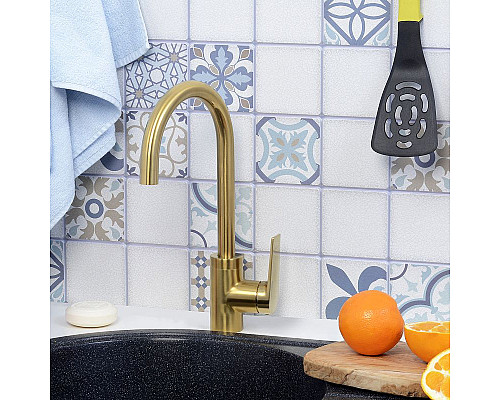 Santeh-Crystal.ru: Смеситель для кухни WasserKRAFT Aisch 5507 Золото матовое Купить Смеситель для кухни WasserKRAFT Aisch 5507 Золото матовое в магазине сантехники Santeh-Crystal.ru
