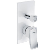 Смеситель для душа WasserKRAFT Aller 10641W Белый Хром