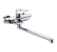 Смеситель для ванны WasserKRAFT Dinkel 5802L универсальный Хром