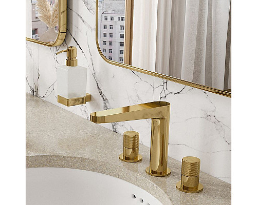 Заказать Смеситель для раковины WasserKRAFT Ems 7635 Золото глянцевое в магазине сантехники Santeh-Crystal.ru