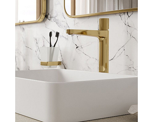 Заказать Смеситель для раковины WasserKRAFT Ems 7603H Золото глянцевое в магазине сантехники Santeh-Crystal.ru