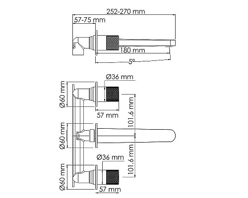 Купить Смеситель для раковины WasserKRAFT Fulda 5245 Черный матовый в магазине сантехники Santeh-Crystal.ru
