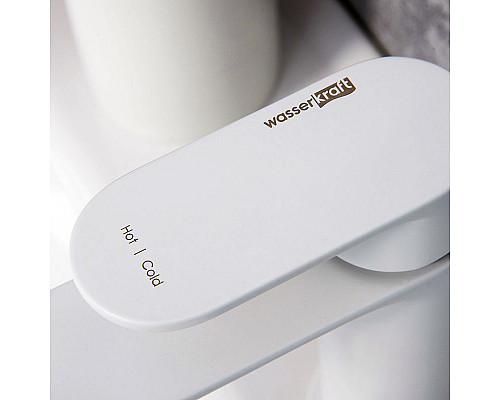 Santeh-Crystal.ru: Смеситель для раковины WasserKRAFT Mindel 8503 Белый матовый Купить Смеситель для раковины WasserKRAFT Mindel 8503 Белый матовый в магазине сантехники Santeh-Crystal.ru