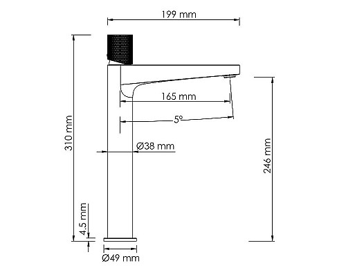 Приобрести Смеситель для раковины WasserKRAFT Mosel 4603H Хром в магазине сантехники Santeh-Crystal.ru
