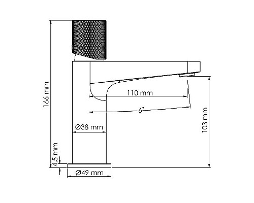 Приобрести Смеситель для раковины WasserKRAFT Mosel 4603 Хром в магазине сантехники Santeh-Crystal.ru