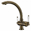 Смеситель для кухни ZorG Clean Water ZR 327 YF ANTIQUE Антик Смеситель для кухни ZorG Clean Water ZR 327 YF ANTIQUE Антик