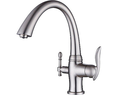 Приобрести Смеситель для кухни ZorG Sanitary ZR 340 YF SATIN Сатин в магазине сантехники Santeh-Crystal.ru