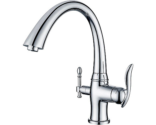 Приобрести Смеситель для кухни ZorG Sanitary ZR340YF Хром в магазине сантехники Santeh-Crystal.ru