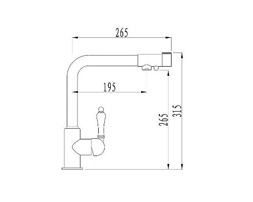 Заказать Смеситель для кухни ZorG Sanitary ZR320YF-33BR Бронза в магазине сантехники Santeh-Crystal.ru