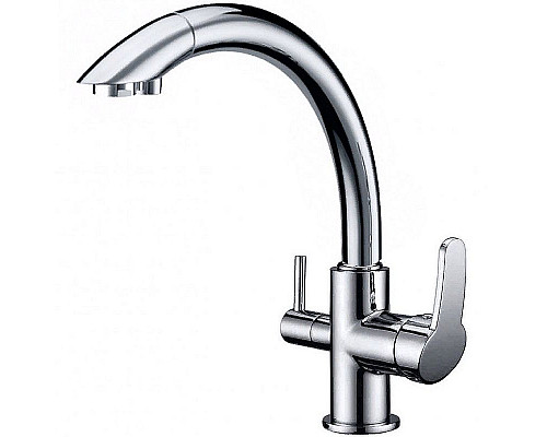 Купить Смеситель для кухни ZorG Sanitary ZR314YF Хром в магазине сантехники Santeh-Crystal.ru