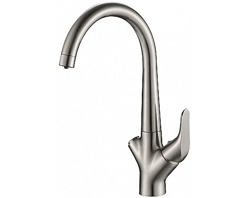 Купить Смеситель для кухни ZorG Steel Hammer SH815SATIN Сатин в магазине сантехники Santeh-Crystal.ru