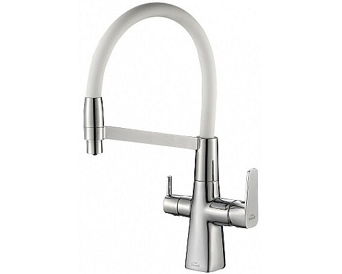 Santeh-Crystal.ru: Смеситель для кухни ZorG Steel Hammer SH818-8CR Хром Белый Купить Смеситель для кухни ZorG Steel Hammer SH818-8CR Хром Белый в магазине сантехники Santeh-Crystal.ru