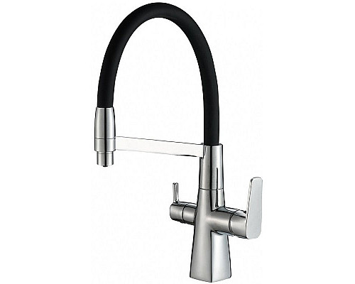 Santeh-Crystal.ru: Смеситель для кухни ZorG Steel Hammer SH818-6CR Хром Черный Купить Смеситель для кухни ZorG Steel Hammer SH818-6CR Хром Черный в магазине сантехники Santeh-Crystal.ru