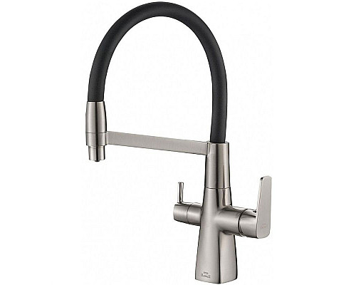 Santeh-Crystal.ru: Смеситель для кухни ZorG Steel Hammer SH818-6SATIN Сатин Черный Приобрести Смеситель для кухни ZorG Steel Hammer SH818-6SATIN Сатин Черный в магазине сантехники Santeh-Crystal.ru