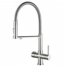 Смеситель для кухни ZorG Steel Hammer SH 2002 SATIN Сатин