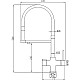 Купить Смеситель для кухни ZorG Steel Hammer SH 2003 SATIN Сатин Черный в магазине сантехники Santeh-Crystal.ru