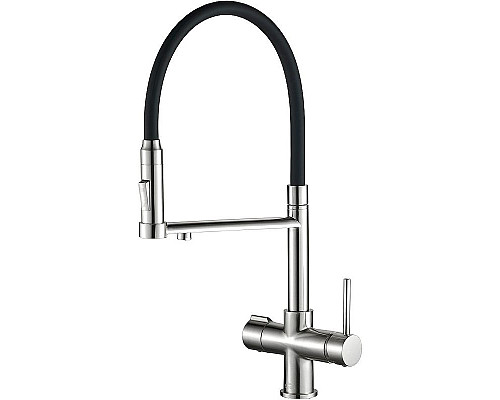 Santeh-Crystal.ru: Смеситель для кухни ZorG Steel Hammer SH 2003 SATIN Сатин Черный Купить Смеситель для кухни ZorG Steel Hammer SH 2003 SATIN Сатин Черный в магазине сантехники Santeh-Crystal.ru