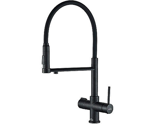 Santeh-Crystal.ru: Смеситель для кухни ZorG Steel Hammer SH 2003 BLACK Черный матовый Заказать Смеситель для кухни ZorG Steel Hammer SH 2003 BLACK Черный матовый в магазине сантехники Santeh-Crystal.ru